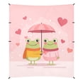 thumbnail image 2 of Portable Beach Tent Sun Shelter With Ground Pegs Water And Wind Resistant Sun Shade Canopy Angle Adjustable Two Frogs in Love, 2 of 7