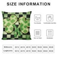 thumbnail image 5 of RUIYC St Patricks Day Clover Buffalo Plaid Throw Pillow Cover, Shamrock Cushion Case Decoration for Sofa Couch, 5 of 5