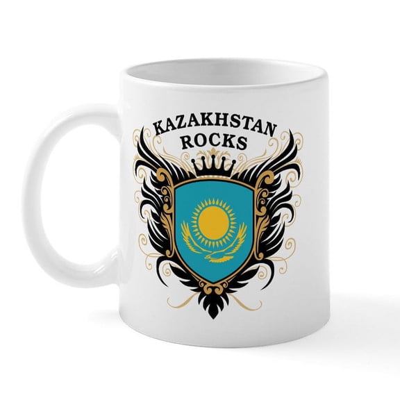 CafePress - Kazakhstan Rocks Mug - 11 oz Ceramic Mug - Novelty Coffee Tea Cup