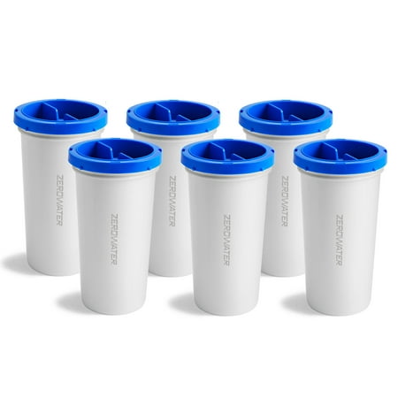 Culligan with ZeroWater Technology Filter Replacement, 5-Stage Advanced Water Filter – 6 Count