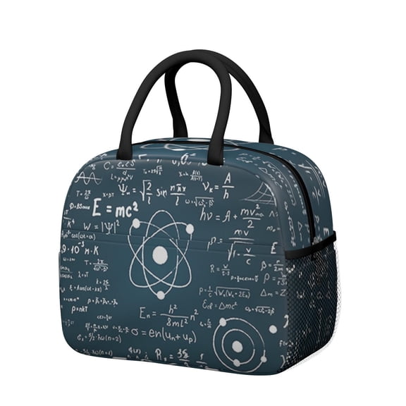 Lab Science Insulated Lunch Bag  Reusable Thermal Cooler Tote for Biology Students Science Fans and Office Lunch