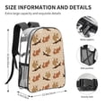 thumbnail image 4 of Susaid Squirrel nut backgrounds Print Clear Backpack See Through Transparent Plastic Clear Bookbags for School, College, Stadium,Work, 4 of 7