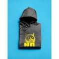 thumbnail image 3 of Yellow Grumpy Cat Hoodie Men -T-Line Designs, Male x-Large, 3 of 4