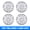 14 inch- Sliver Lacquer, variant on Universal 14 inch Hubcaps Set of 4 Snap-On Black Lacquer Design PP Material 14 inch Wheel Rims Cover Fit for Nissan Toyota Ford Tesla Honda Hyundai and More Models