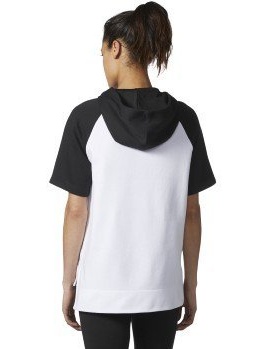 adidas short sleeve hoodie womens
