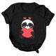 thumbnail image 1 of Camiseta estampada de manga corta con estampado de animales para mujer, cuello redondo, informal, suelta, blusas, camisas, túnicas Pompotops hkajfhjk462441, 1 of 5