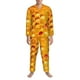 thumbnail image 3 of Fotbe Bees on Hive Honeycomb Pijama de Hombre con Estampado de Manga Larga, Conjunto de 2 Piezas, Ropa de Dormir Suave y Cómoda con Bolsillos-Medium, 3 of 7
