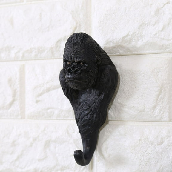 1Pcs Animal Heads Wall Hooks  Decoration，Resin Animals Sculptures Head Wall Hanging Decor Vintage Wall Sculpture for Living Room Bedroom Office,Giraffe