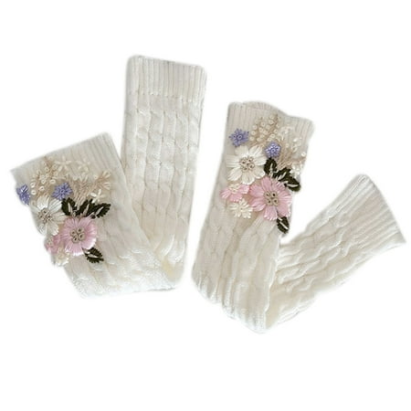 

Women s Knitting Ankle High High Hip-hop Boot Long Tube Leg Sleeve Calf Covers