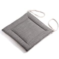 thumbnail image 7 of Patio Indoor Outdoor Chair Pads Chair Seat Cushions with Ties, Square Kitchen Dining Chair Pads mat Comfort Non-Skid for Garden - 16x16 Inches (Gray), 7 of 7