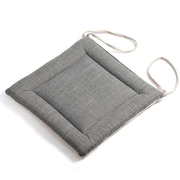 Chair Pad, Non Slip Cotton Linen Kitchen Chair Cushions Pads with Ties