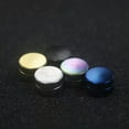 thumbnail image 5 of HOOUN Magnetic Black Circle Non-Piercing Clip Earrings Fake Ear Gauges for Men Women-Blue 6mm, 5 of 9