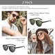 thumbnail image 3 of Gafas de sol SUNGAIT Classic Vintage Round Polarized UV400, 3 of 7