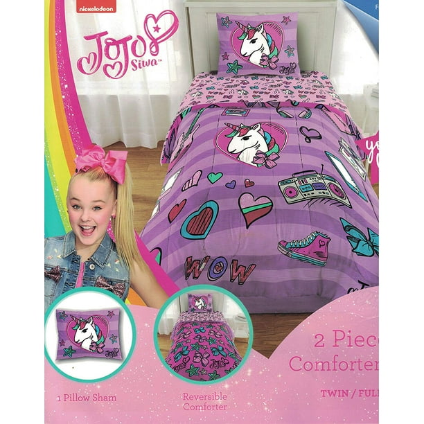 Jojo Siwa 5pc Twin Bedding Collection With Comforter Sheet Set Walmart Com Walmart Com