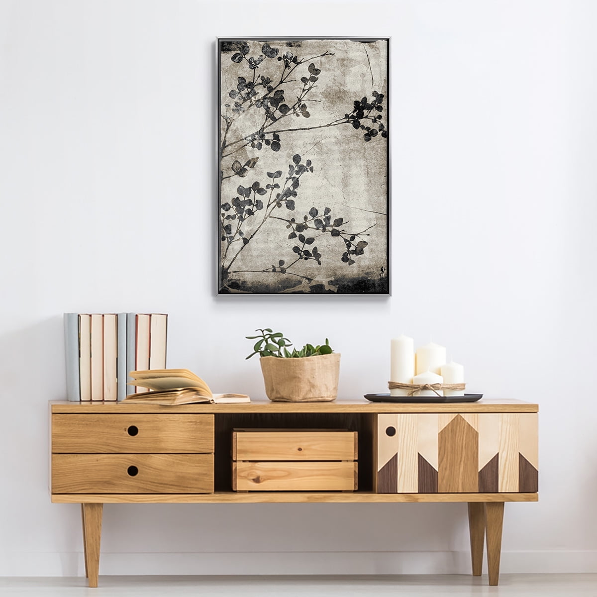 Boundless VIII Framed Premium Gallery Wrapped Canvas - Ready to Hang - 27 x 41 - Silver Floating Frame