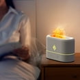 thumbnail image 2 of Durcord 2 in 1 Essential Oil Diffuser Humidifier with 7 Colors, Cool Mist Humidifiers for Home with Flame Effect, Auto Shut-off and Definite Time,150 sq.ft , White, 2 of 7