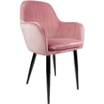 thumbnail image 1 of Sillón Comedor Eames Tapizado Rack & Pack  Rosa Terciopelo Sala Habitación, 1 of 4