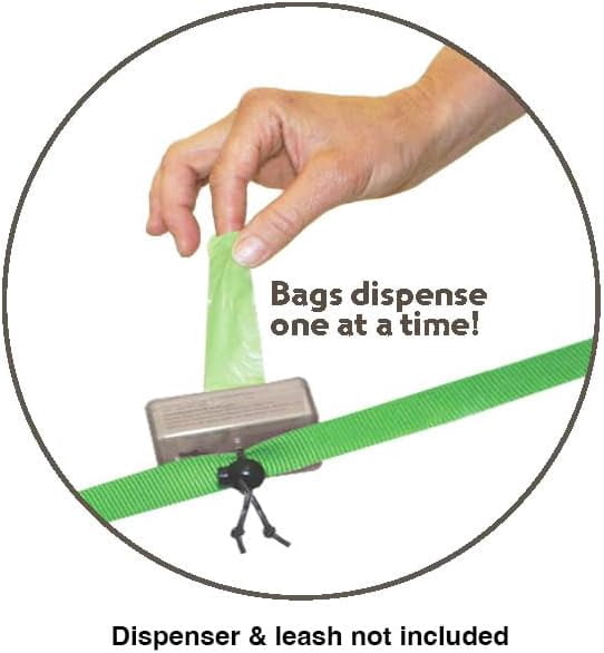 Neater Bags Dog Waste Bag, No Rolls to Fuss With - Dog Poop Bags Dispense One at a Time, Doggie Poop Bag with Easy-Tie Handles (180 Count)