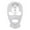Silver, variant on Hansber Unisex Latex Face Mask Shiny Metallic Open Eyes and Mouth Headgear Full Face Mask Hood A Black One Size