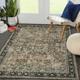 thumbnail image 2 of Hasoo 8' x 10' Area Rug for Living Room Boho Vintage Rug Non Slip Throw Rugs Floral Bedroom Rug, Brown, 2 of 6