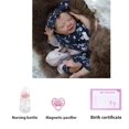 thumbnail image 5 of Zlgkjk Muñecas Bebé Reborn, Muñecas Bebé Recién Nacidas Realistas De 18"Niña con Cuerpo Completo De Silicona De Vinilo Suave, Muñecas Bebé Durmiendo Realistas para Niñas, Set De Regalo De Muñecas Bebé, 5 of 5