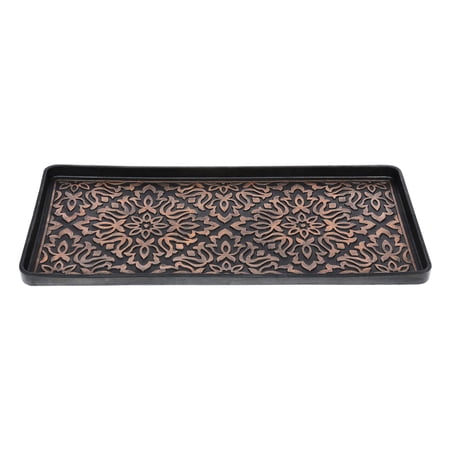 ART & ARTIFACT Rubber Boot Tray Wet Shoe Tray Extra Large Tray 32  x 16   Damask