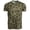 Featured in a neutral background color that emphasizes the specialized Mossy Oak Bottomland camo peaks, variant on Vortex Optics Three Peaks Short Sleeve T-Shirt, Mossy Oak Bottomland Camo, Men's, Cotton Blend LG (121-10-BOML)
