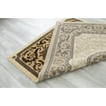 thumbnail image 4 of Allstar 5x7 Traditional Area Rug in Ivory with Berber Mandala Tibetan design (5' 2" x 7' 1"), 4 of 7