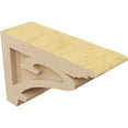 thumbnail image 5 of 3"W x 9"D x 6"H Classic Mayflower Rough Cedar Woodgrain TimberThane Corbel, Primed Tan, 5 of 6