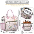 thumbnail image 5 of Pink Princess Unicorn Pattern Womens Lunch Box for Work,Insulated Large Lunch Bag for Tween and Teen,Loncheras Para Mujer,Leakproof Adult Lunch Bag for Work,Beach,Travel,Picnic,Camping, 5 of 7