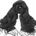 thumbnail image 2 of Set of 10 Dark Grey Pashmina Scarf Shawl, Bridesmaid Shawl, Bridal Wrap, Wedding Shawl, 2 of 3