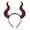 Red, variant on Halloween Headband Novelty Detachable Demon Horn Hairband Halloween Photo Prop