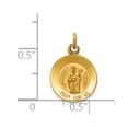 thumbnail image 6 of Auriga Fine Jewelry 14K Yellow Gold Saint Patrick Medal Charm for Women (L - 19mm, W - 12mm), 6 of 6