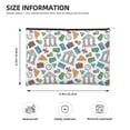 thumbnail image 4 of Rocae Art Of Livings for Cosmetic Bags for Women Paper Reusable Cosmetic Bag Travel Toiletry Organizer Capacity Multipurpose Zipper Pouch, 4 of 8