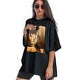thumbnail image 3 of Plus Size Shirt for Women Black Tops for Women Short Sleeves Shirt for Women White Rhino3 T Shirt Crewneck Shirt for Women XS, 3 of 5