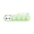 thumbnail image 1 of Elegant silicone cable holder with panda pattern, selfadhesive cable clip, keeps the desk neat and organized., 1 of 5