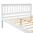 thumbnail image 6 of Full Size Platform Bed with a Nightstand, Solid Wood Platform Bed Frame with Headboard and Footboard for Kids Teens Adults, Strong Wooden Slats Support, No Box Spring Needed, White, 6 of 7