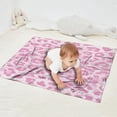 thumbnail image 2 of Pink and Pink Of Leopard Print Blanket,Comfortable Soft Lamb Wool Throw Blanket,All Season,Warm Lightweight Blankets for Sofa Bed Couch Living Room Chair,30"x40", 2 of 4