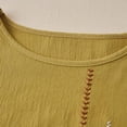 thumbnail image 4 of zbxnLI Womens Summer Baggy T Shirts Casual Solid Color Short Sleeve Tops for Women Comfort Crew Neck Shirt, 4 of 6