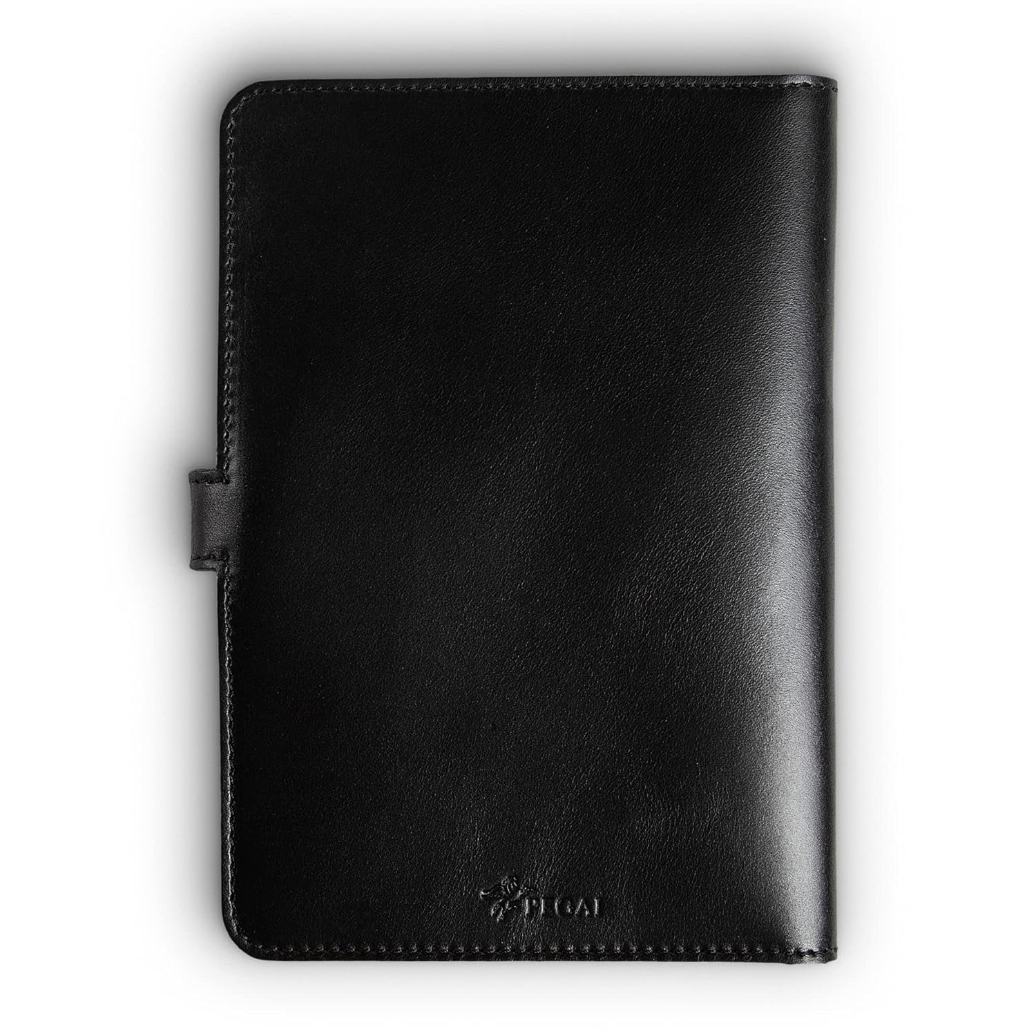 PEGAI Leather Journal Notebook Cover - Refillable Travel Notebook | Leather Bound Notebook Journal for Writing | DuPage Black, Full | Unlined