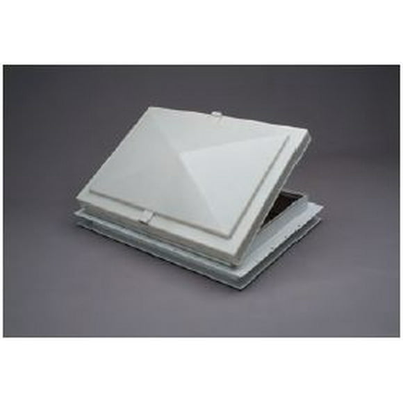 Heng s Industries Escape Hatch 31121-C2 Manual Opening; 13 Inch x 20 Inch; With Plastic Frame; With Aluminum Screen; White Lid; Plastic Lid; With 2-3/8 Inch Plastic Garnish