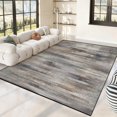 thumbnail image 3 of Modern Abstract 5x7 Area Rug, Washable Non Slip Soft Low Profile Indoor Rug, Textured Neutral Floor Rug for Living Room, Bedroom, Dining Room & Office, 3 of 13