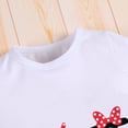 thumbnail image 4 of IBTOM CASTLE Toddler Girls 3rd Birthday Outfit Polka Dots Romper Tutu Dress Mouse Headband Princess Skirt 3PCS Set for Photo Shoot 3 Years Red - Black, 4 of 8