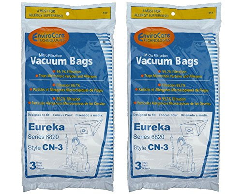 CN2 Vacuum Bags by Envircare Series 6830 6 Eureka CN-2 Power Team 