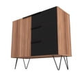 thumbnail image 5 of Manhattan Comfort Beekman 2 Shelves Engineered Wood Sideboard in Brown/Black, 5 of 5