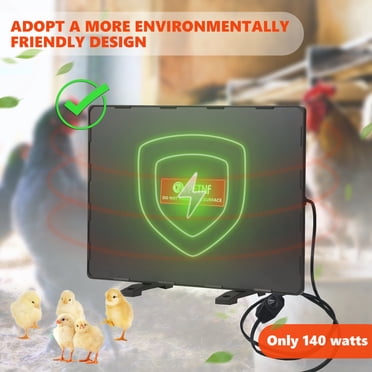 PETNF Chicken Coop Heater 140W | Radiant Heat Panel | Energy Efficient & Safe | UL Compliant
