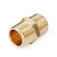 thumbnail image 4 of U.S. Solid 3/4 in MNPT x 3/4 in MNPT Brass Pipe Fitting Hex Nipple, 4 of 5