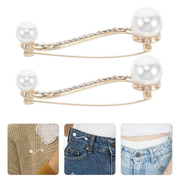 NIAIZEK Large Safety Pins 2-Pack Multi-Alloy Heavy Duty Pins for Crafts, Clothing, Home Decor, and Everyday Versatile Use