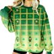 thumbnail image 3 of TaTaai Ladies St. Patricks Day Clover Print Long Sleeve Crew Neck Pullover Sweatshirt Casual Loose Fit Soft Breathable Fashion Holiday Tops For Women Daily Wear Gift, 3 of 8