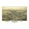 thumbnail image 2 of Fowler 18x14 Black Ornate Wood Framed with Double Matting Museum Art Print Titled - Fleetwood Pennsylvania - Fowler 1893, 2 of 4